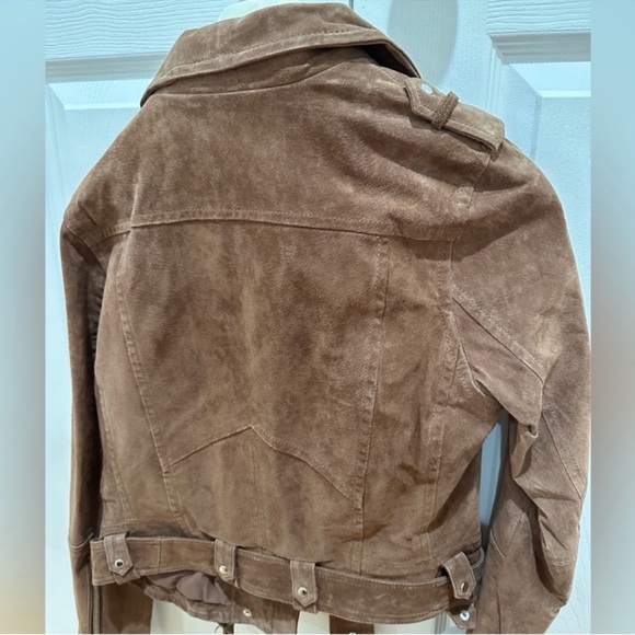 BLANKNYC Suede Moto Jacket Caramel Macchiato (NEVER WORN) - Picture 8 of 9